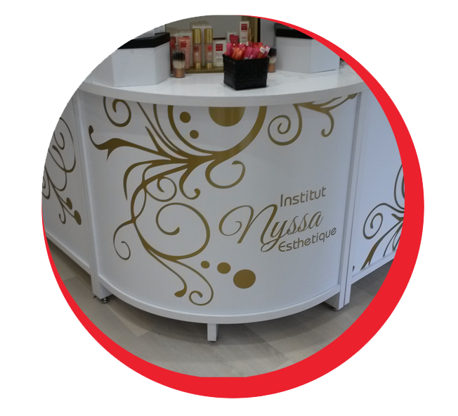 comptoire décoration