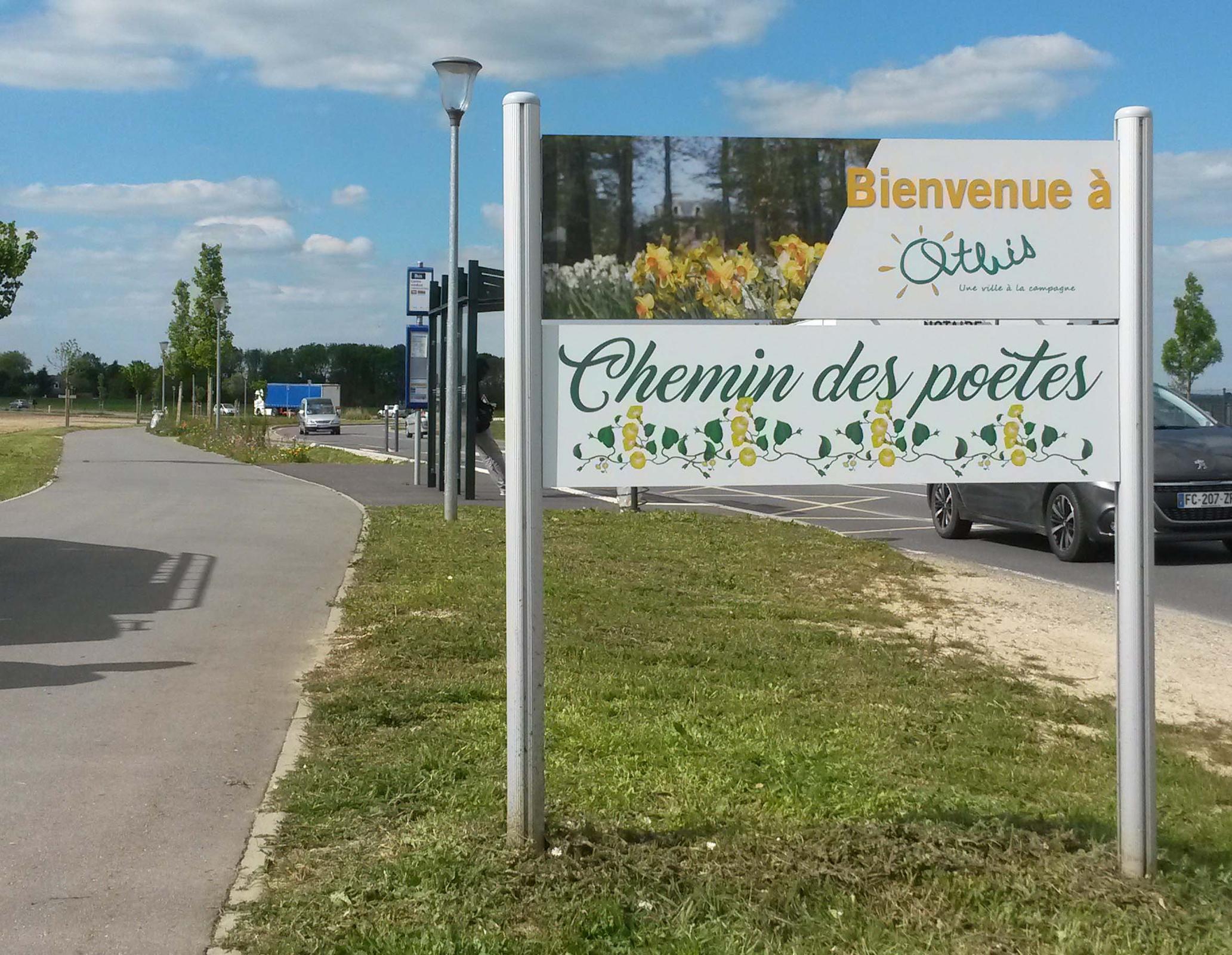 panneau signalétique extérieure